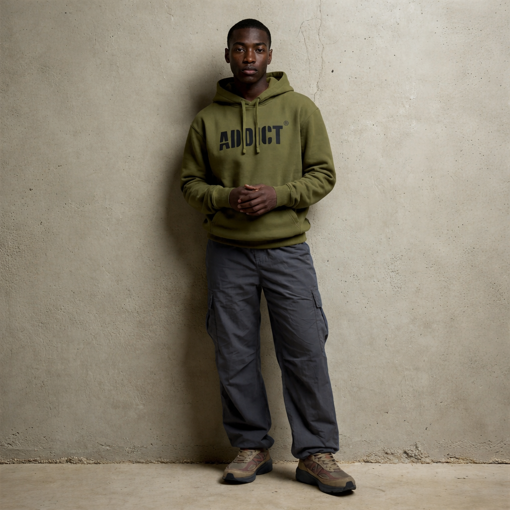 Stencil Hoody - Olive