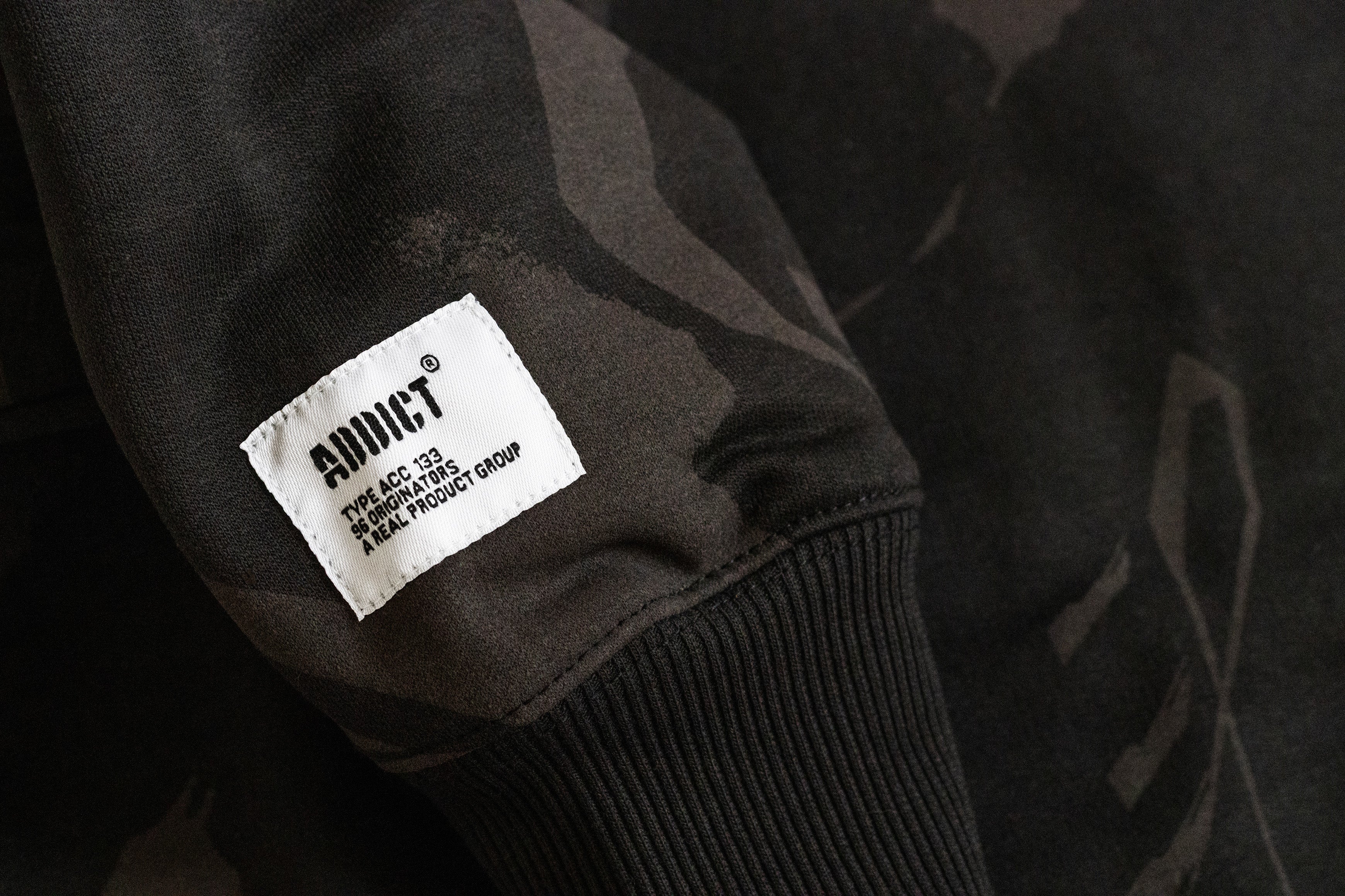 Camo Sweatshirt - Black Grey