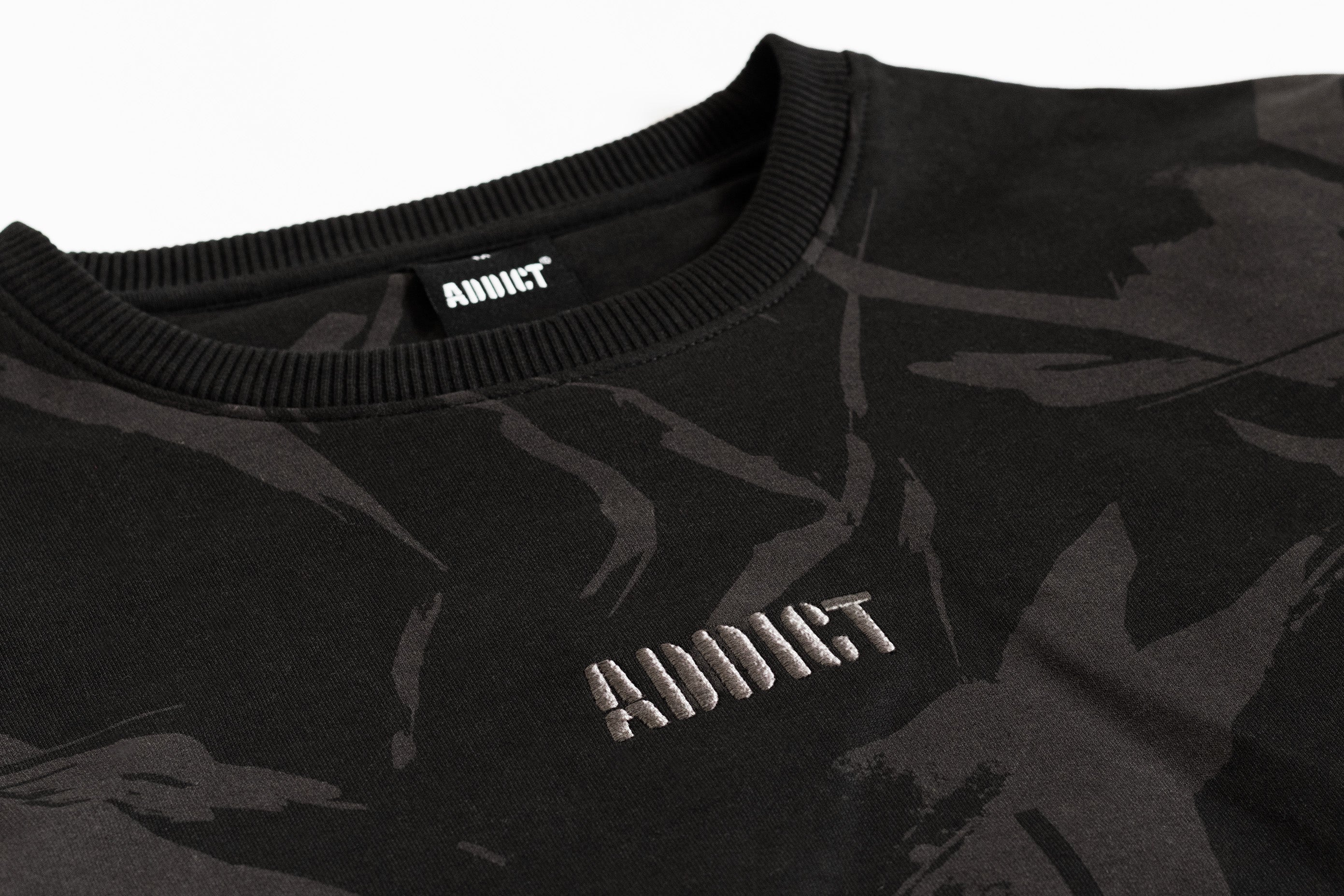 Camo Sweatshirt - Black Grey