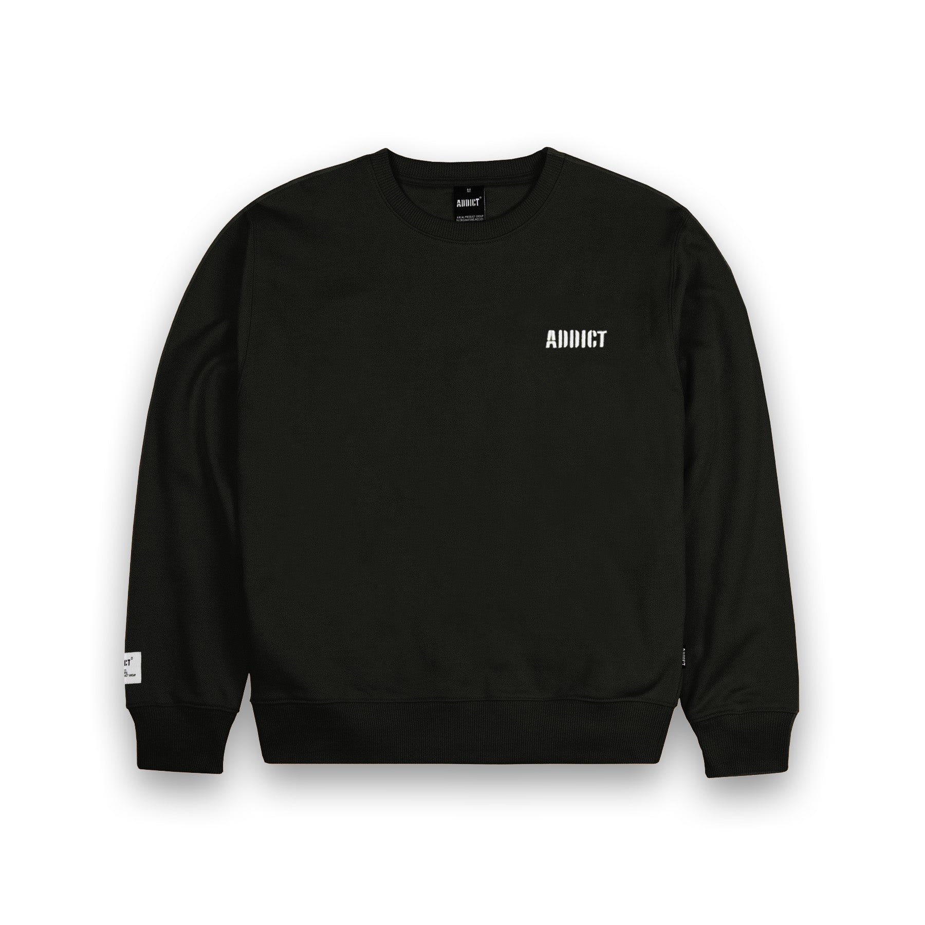 A.D.D.I.C.T Shop Logo Crewneck☆Black☆ - Addict | フリマアプリ