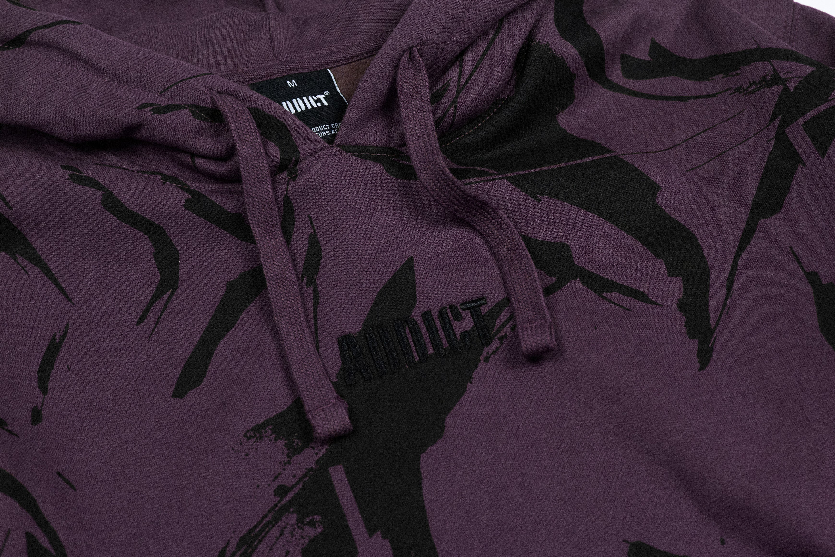 Camo Hoody - Plum