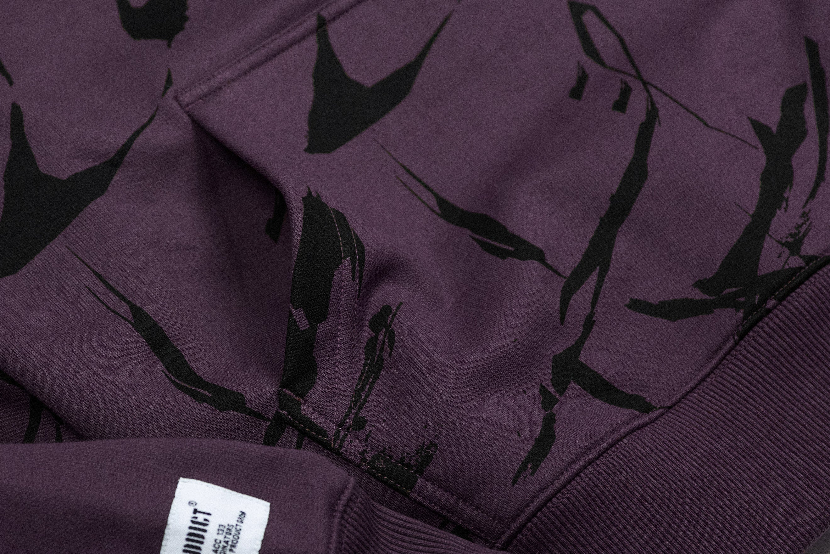 Camo Hoody - Plum