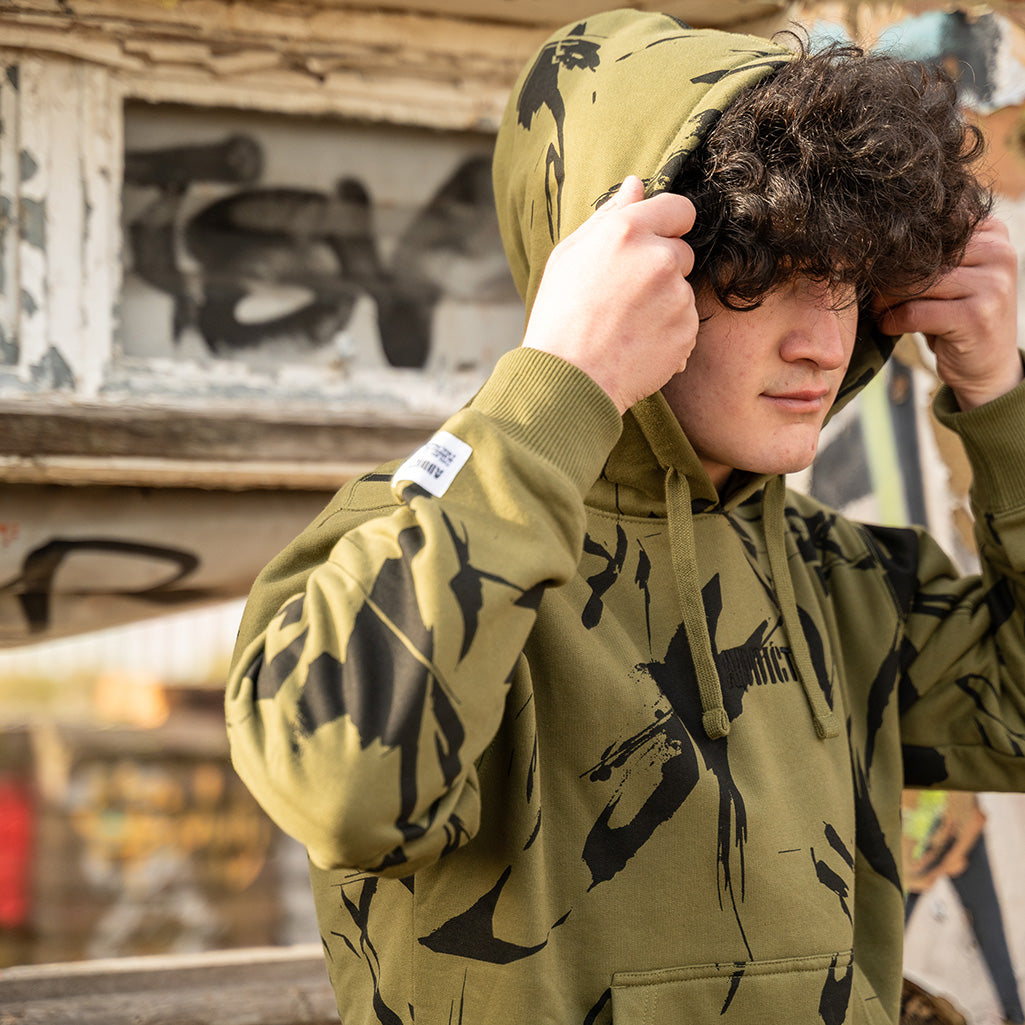 Camo Hoody - Olive