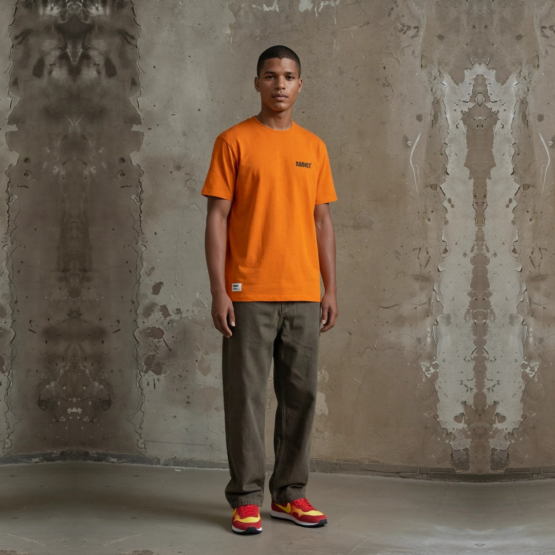 No Job T Shirt - Orange