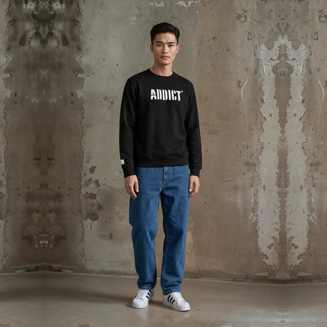 Stencil Sweatshirt - Black