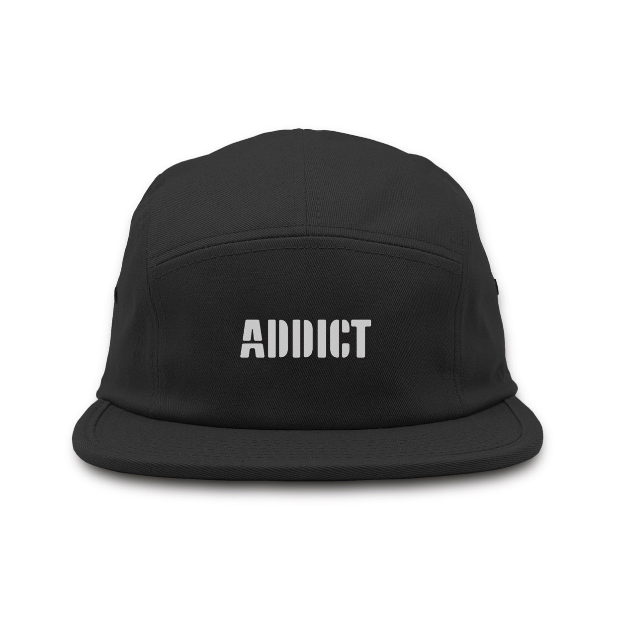 5 Panel Cap - Black