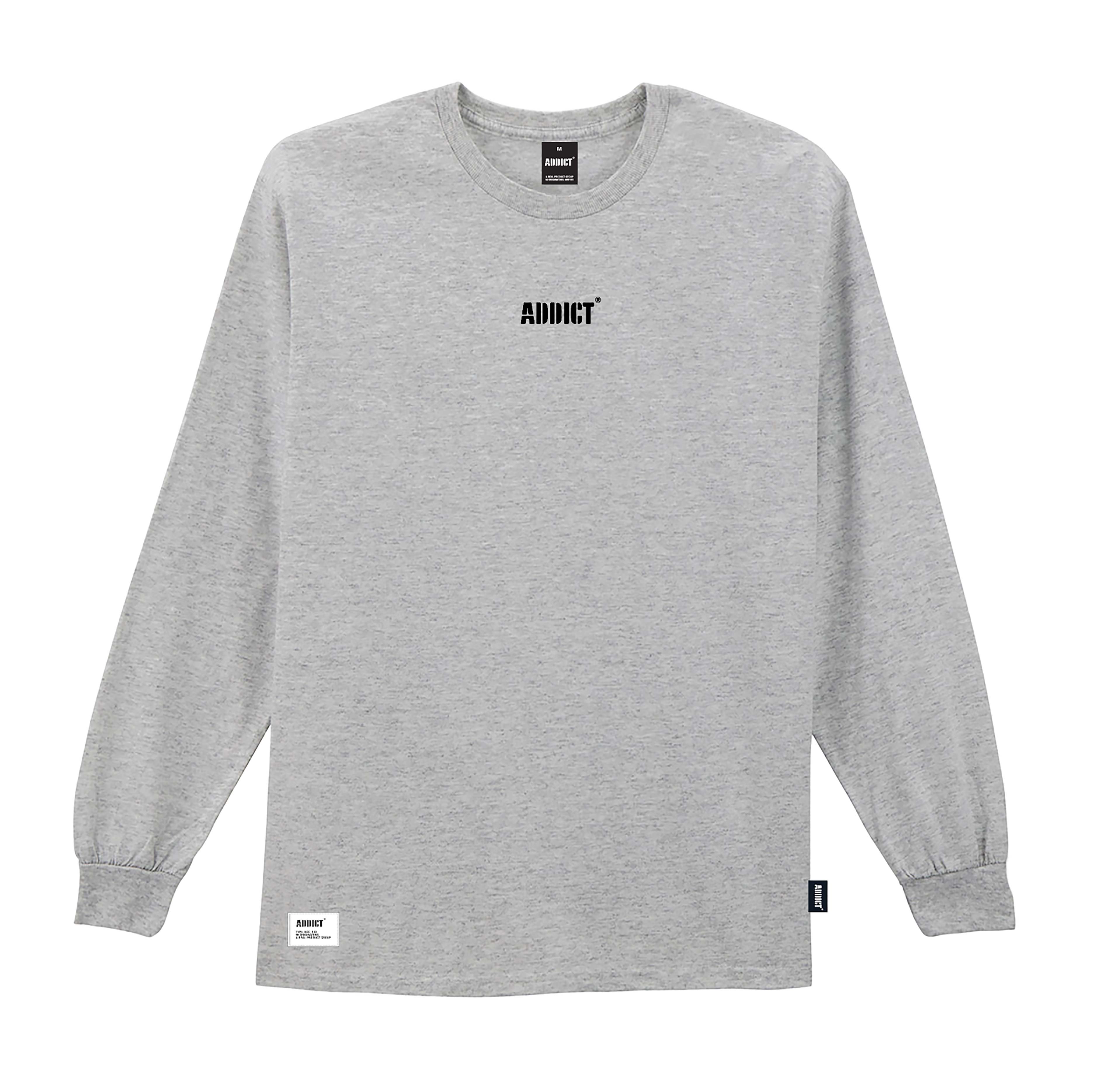 ICON Long Sleeve T Shirt - Grey Marle