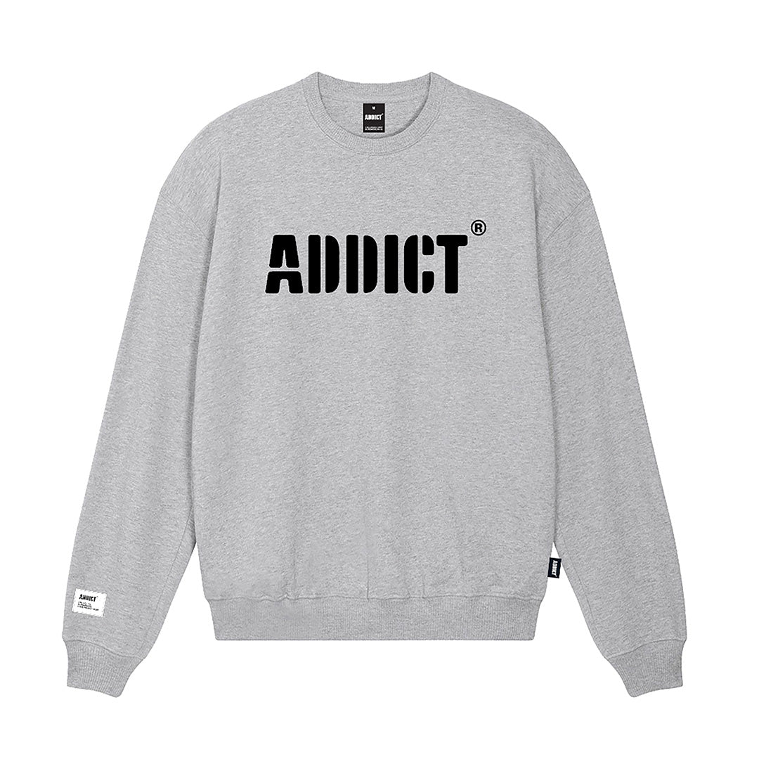 Stencil Sweatshirt - Grey Marle