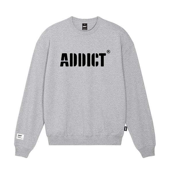 Stencil Sweatshirt - Grey Marle