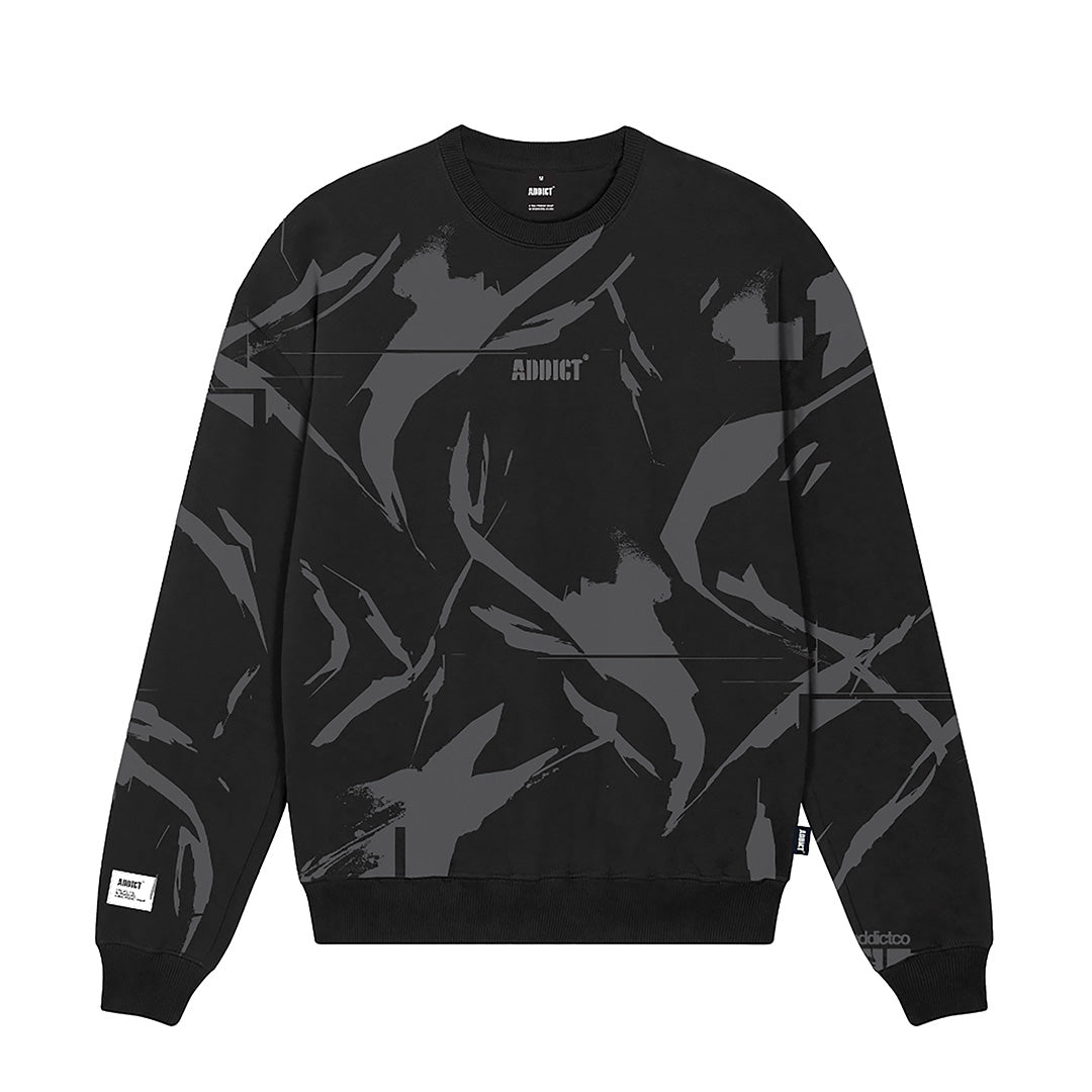 SHE Camo Sweatshirt - Black Grey