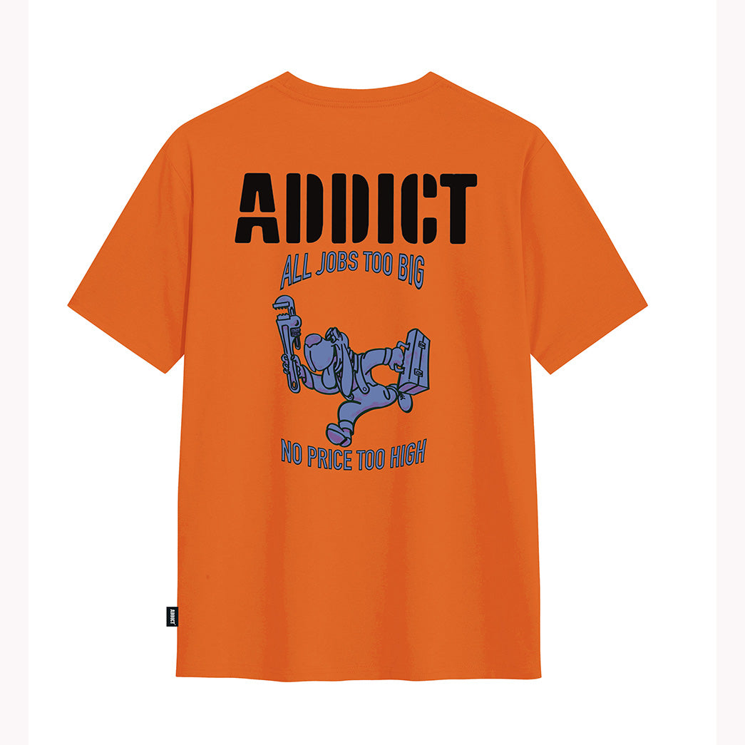 No Job T Shirt - Orange