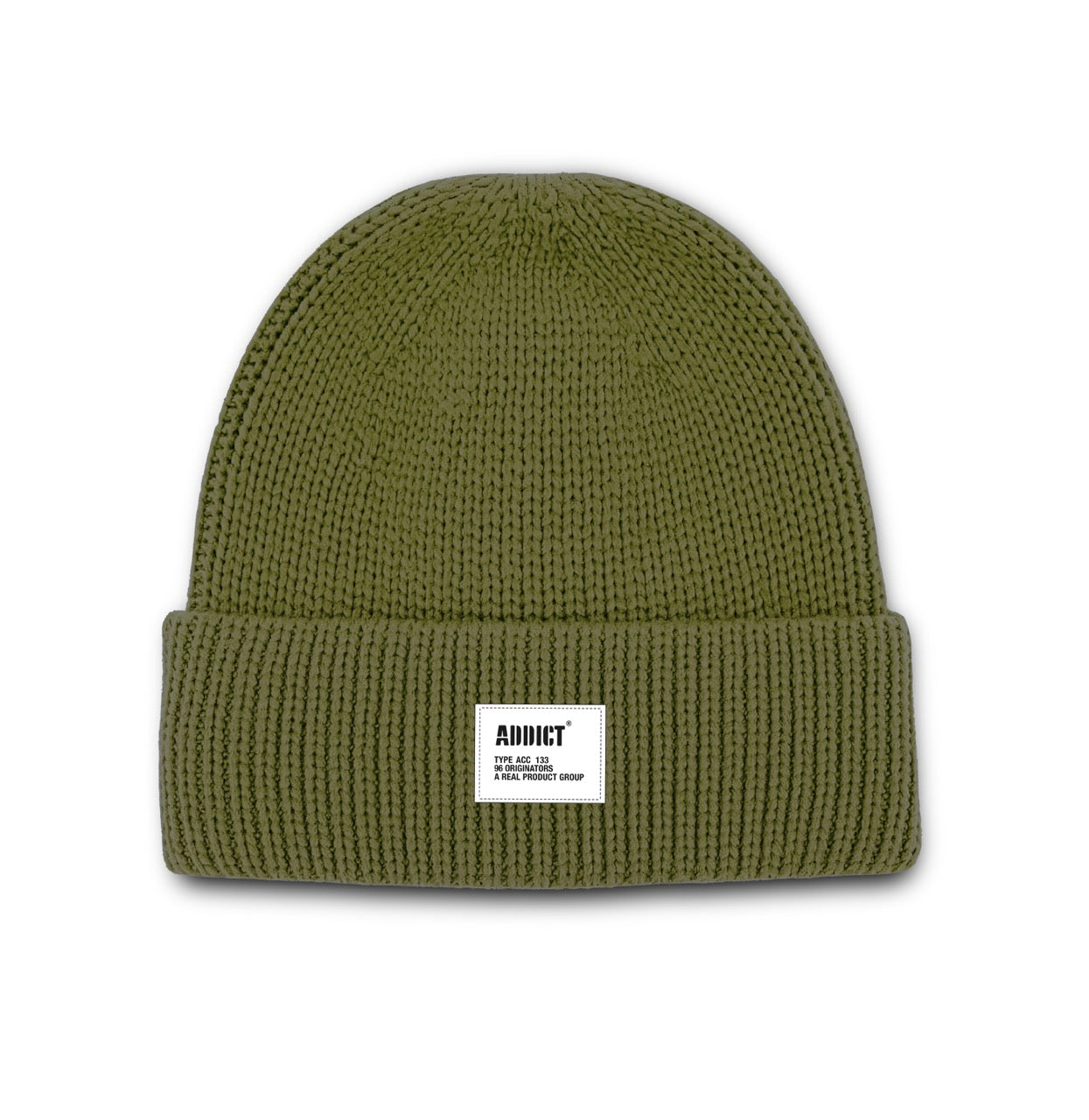 Patch Fold Beanie - Olive