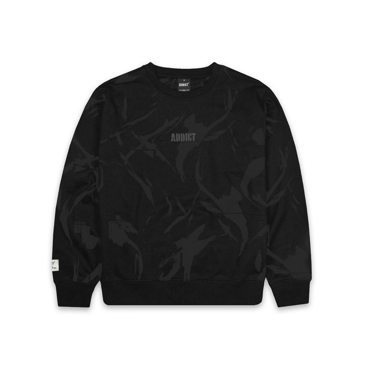 Camo Sweatshirt - Black Grey