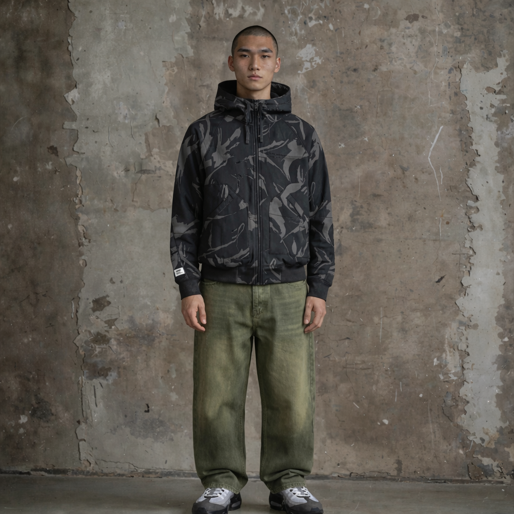Camo Method Hoody - Black/Grey