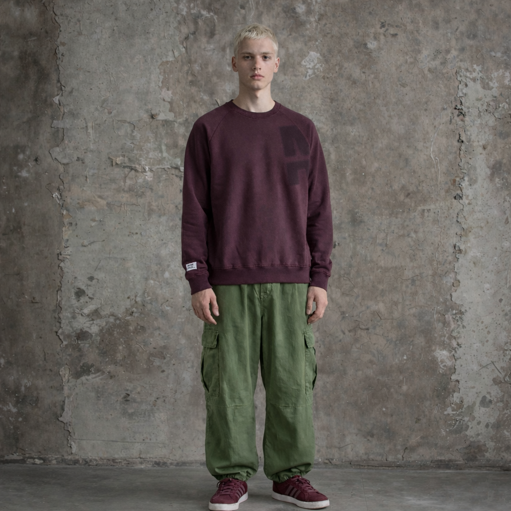 A Stitch Sweatshirt - Plum