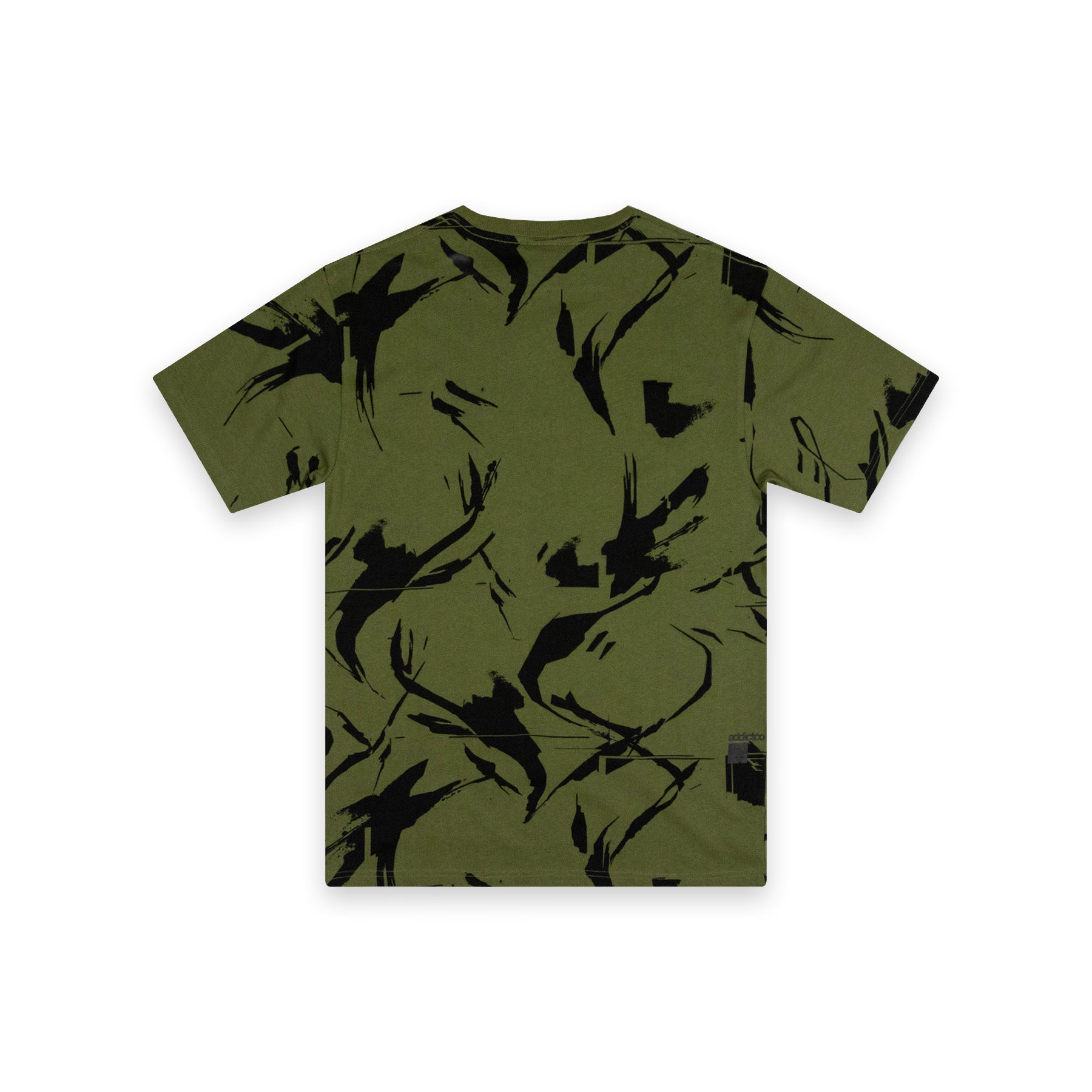 Camo AOP T Shirt - Olive/Black