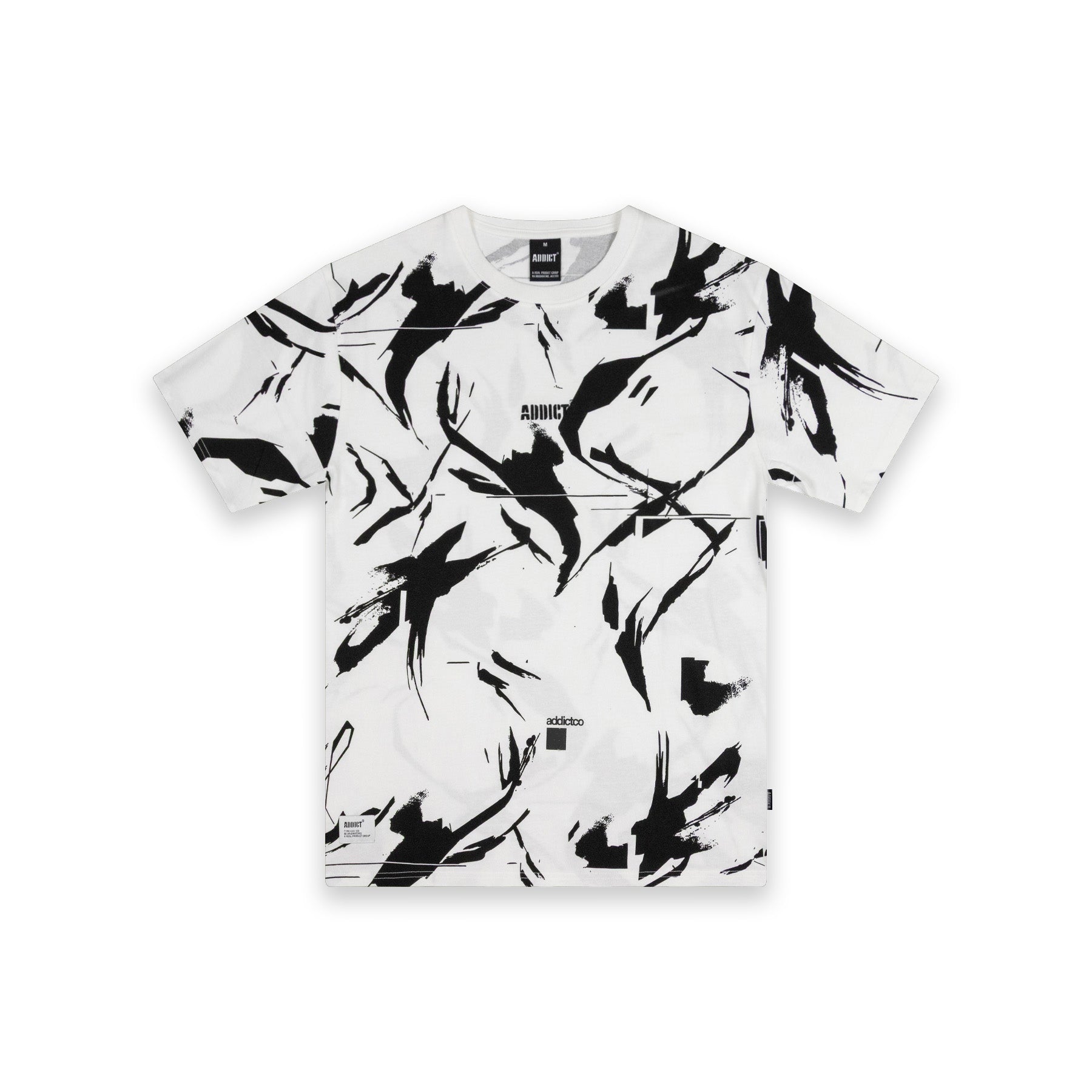 Camo AOP T Shirt - White/Black