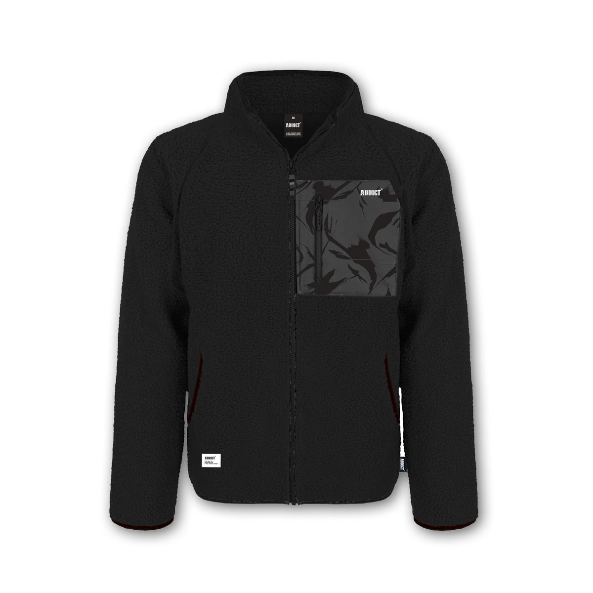 Sherpa Zip Jacket - Black