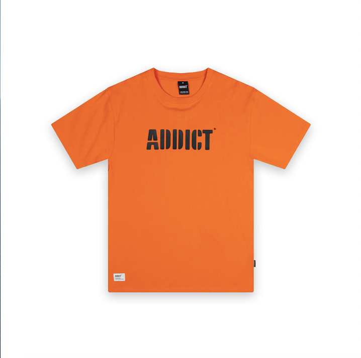 Stencil T Shirt - Orange