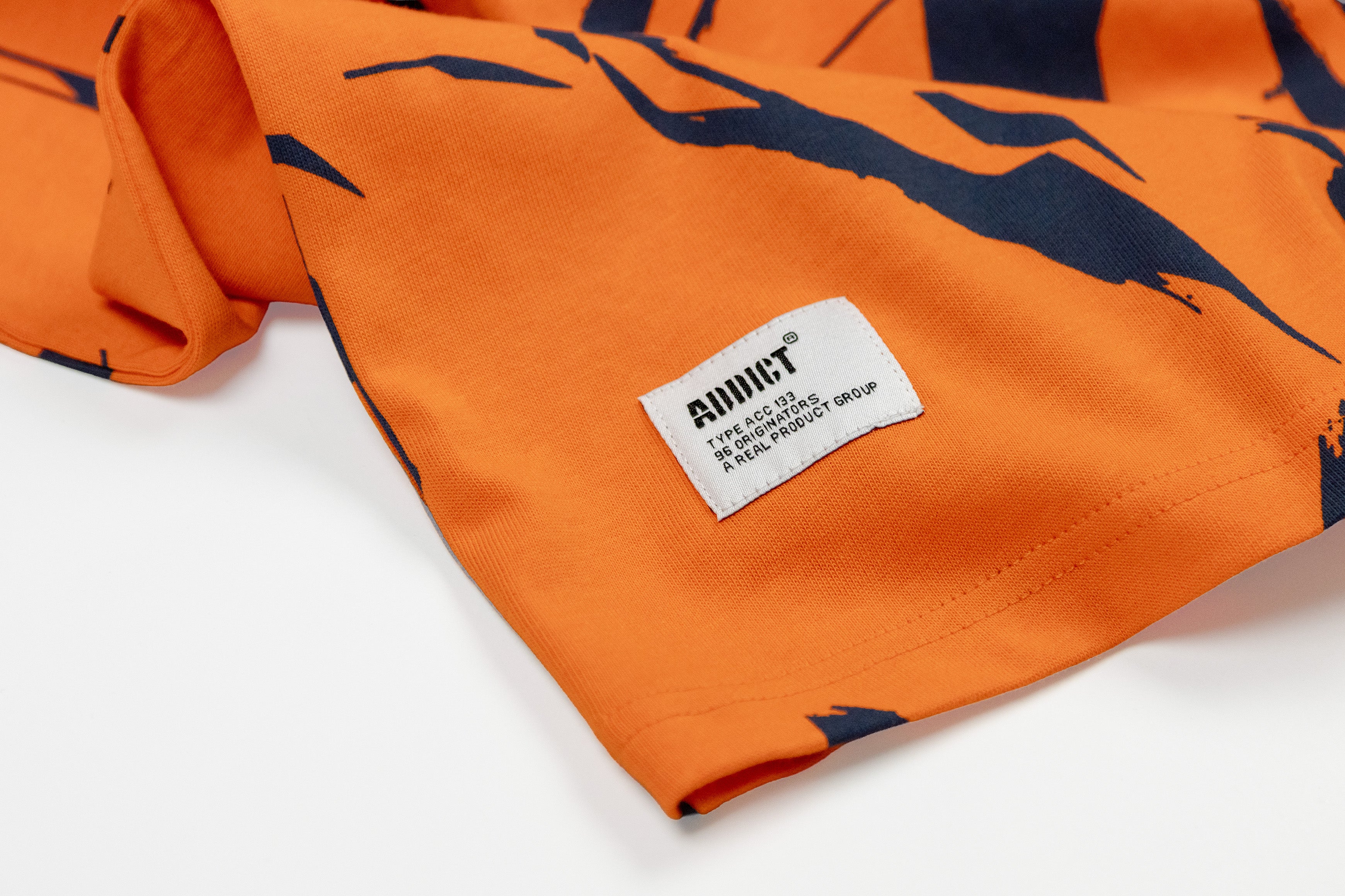 SHE Camo AOP T Shirt - Orange/Blue