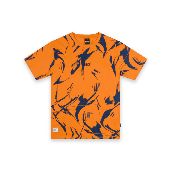 SHE Camo AOP T Shirt - Orange/Blue