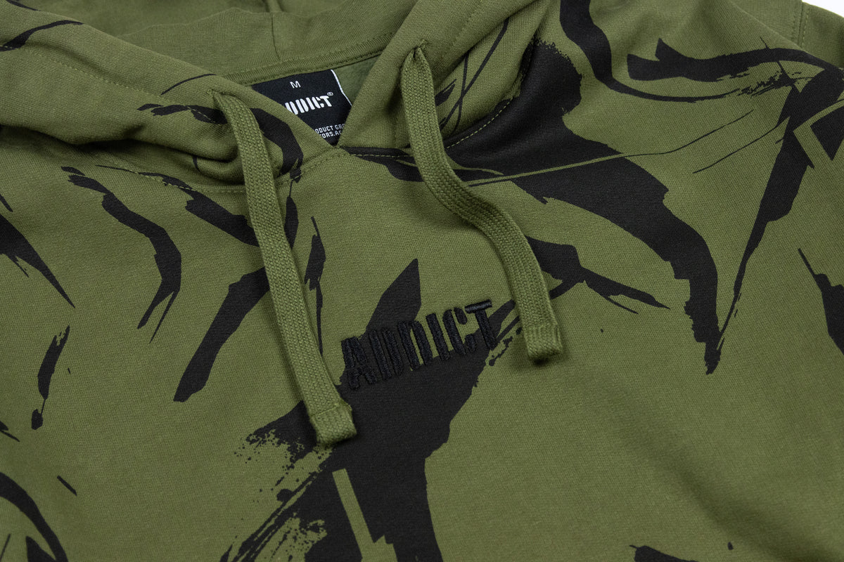 Camo Hoody - Olive