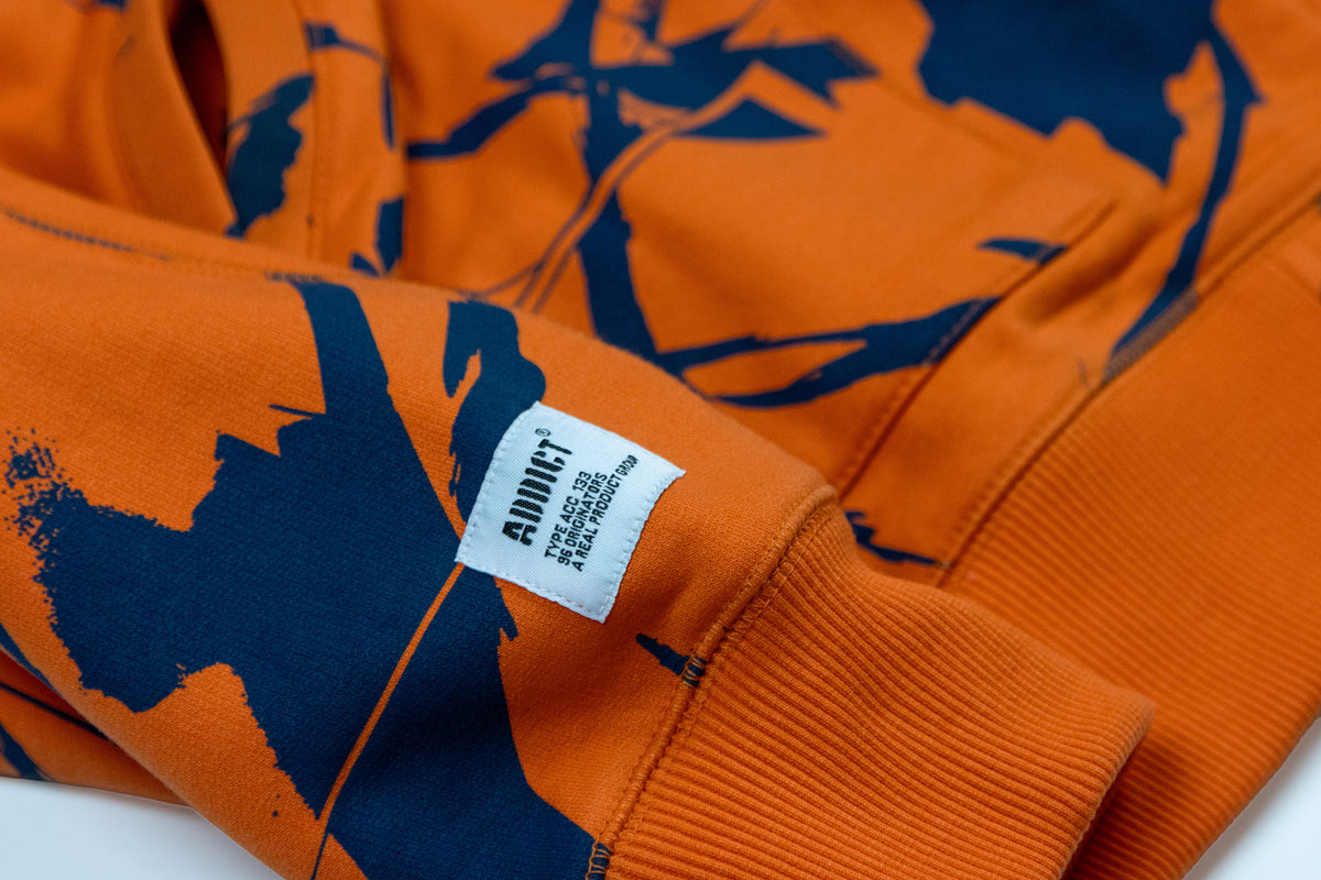 Camo Method Hoody - Orange/Blue