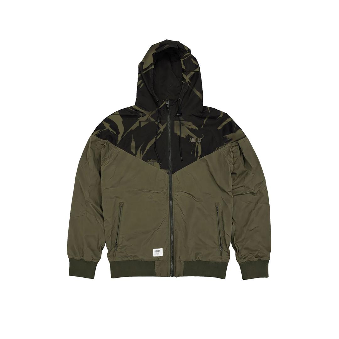 Windcheater Jacket - Olive/Black