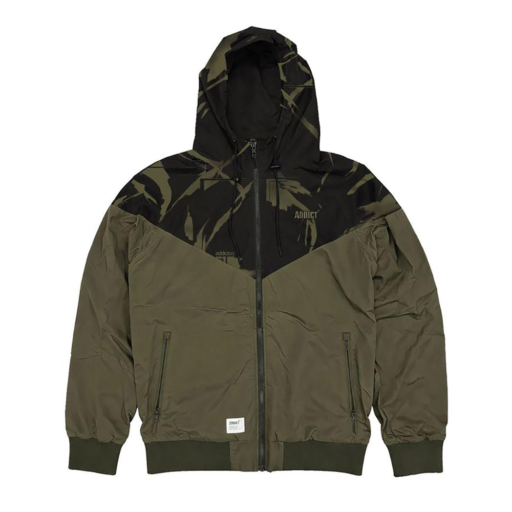 Windcheater Jacket - Olive/Black