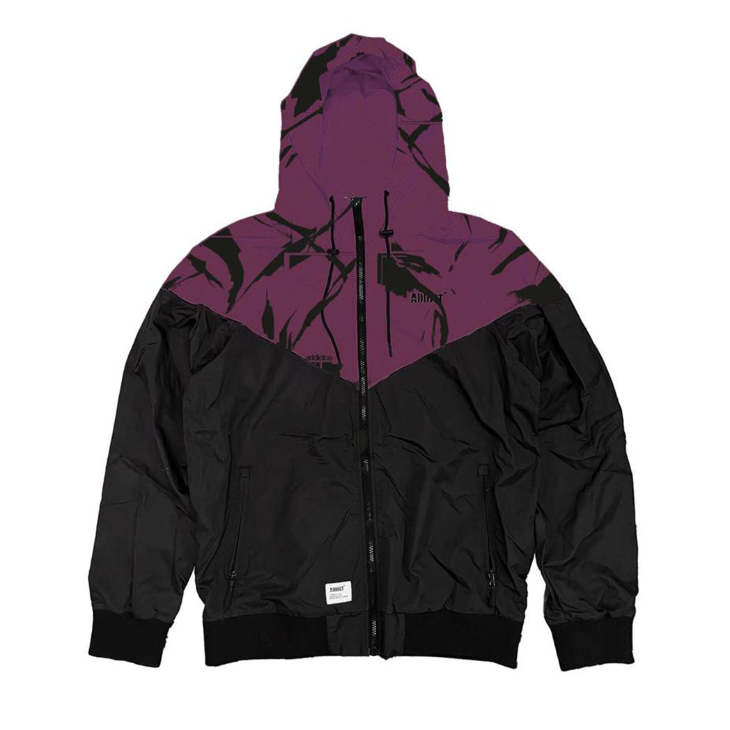 Windcheater Jacket - Black/Plum